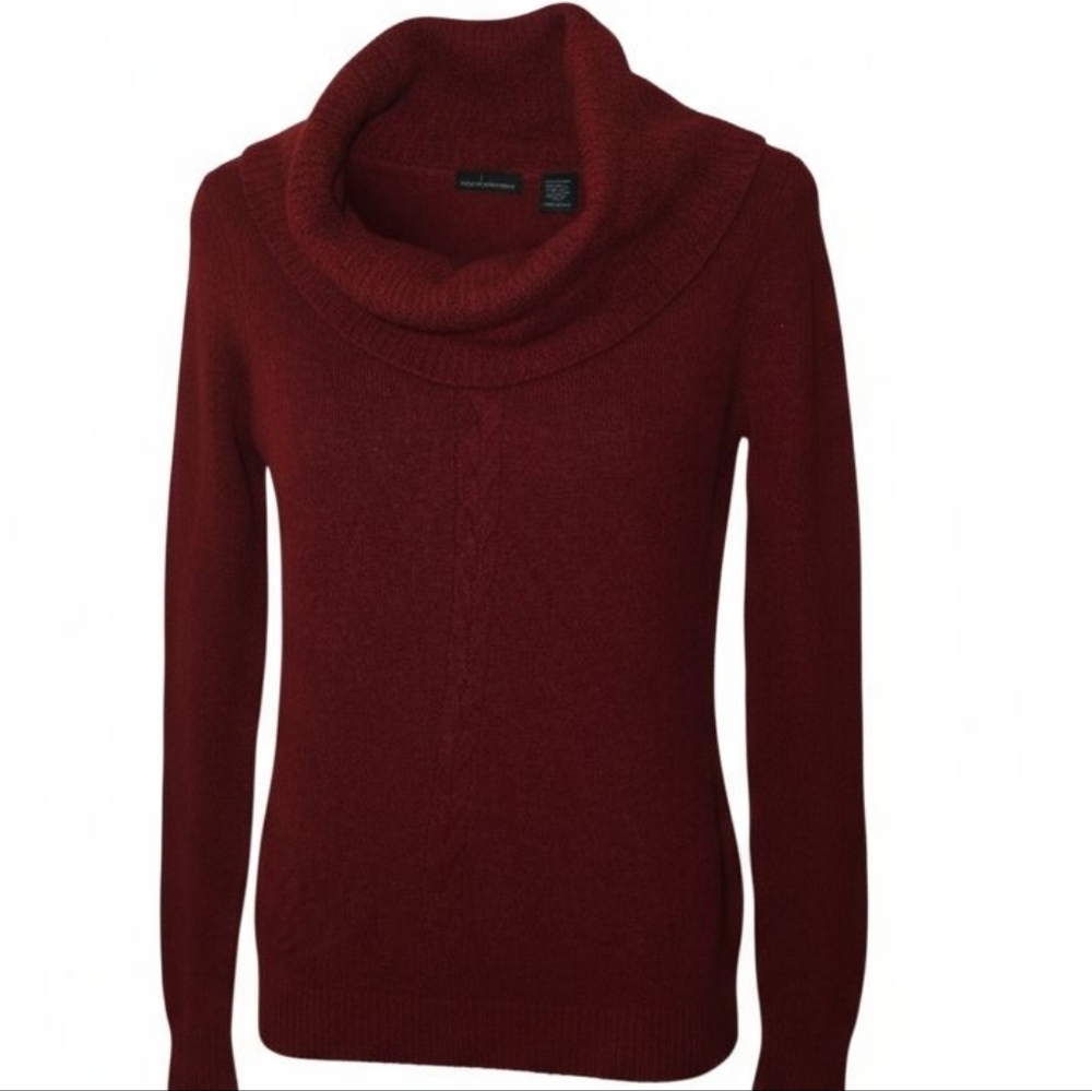 Moda International Burgundy Cowl Neck Sweater